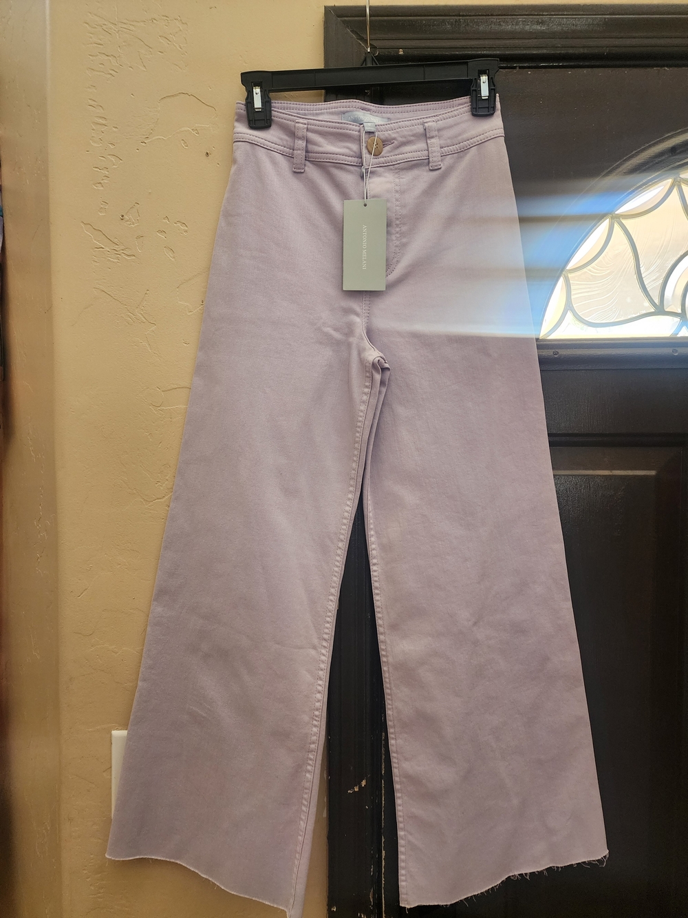 ANTONIO MELANI Lavender Wide-Leg Jeans